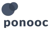 The logo for the company ponooc.